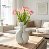 Kaffee-Ecke Dekoration 3D-gedruckte Katzenvase, Minimalistischer Nordischer Stil Blumenarrangement Umarmendes Ornament Dekoratives Paar-Vase Haus Büro Geschenk Licht