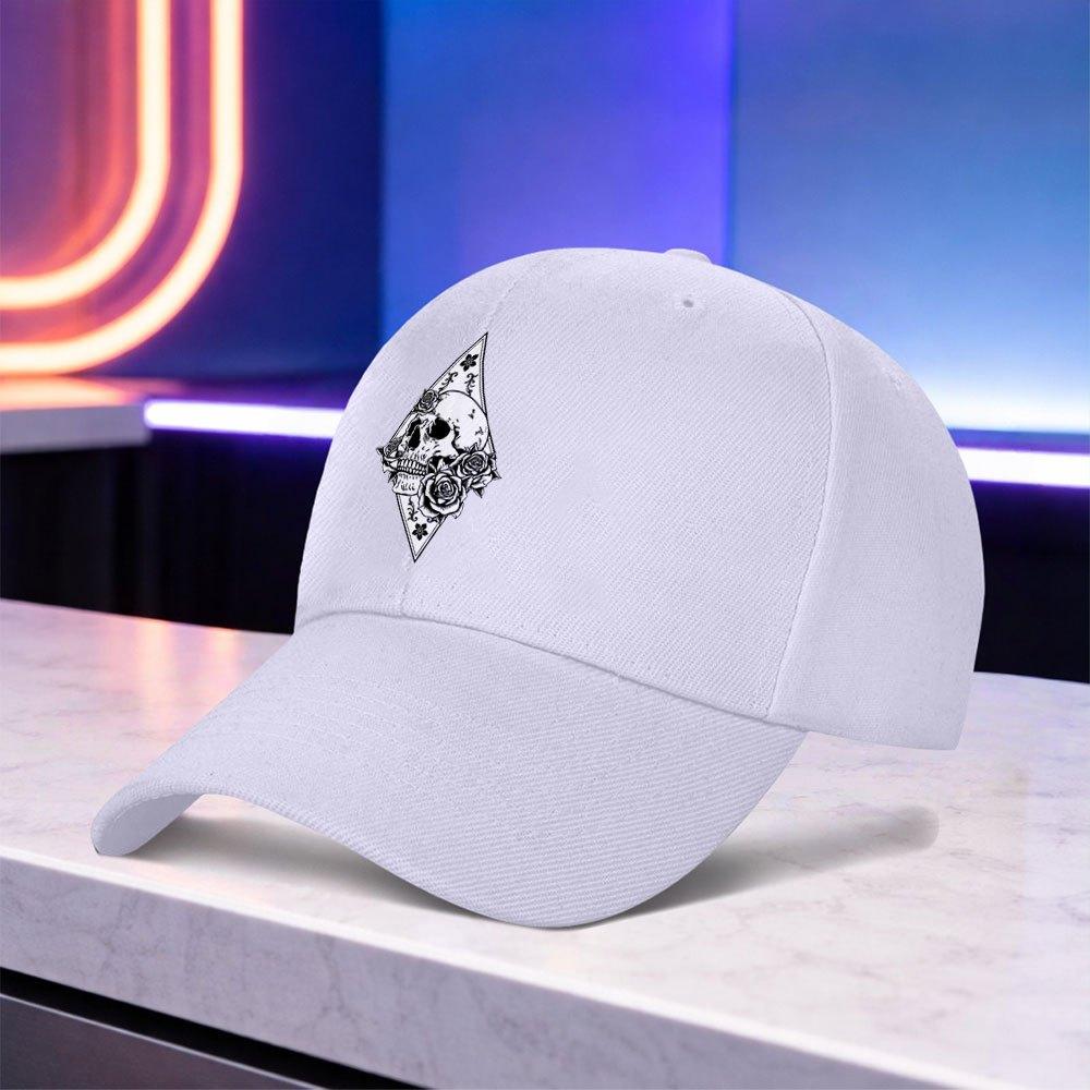 Gothic Skull  Rose Print Baseball Cap  Lightweight Unisex Adjustable Cap for Unisex Women Wedding Party Festival Birthday