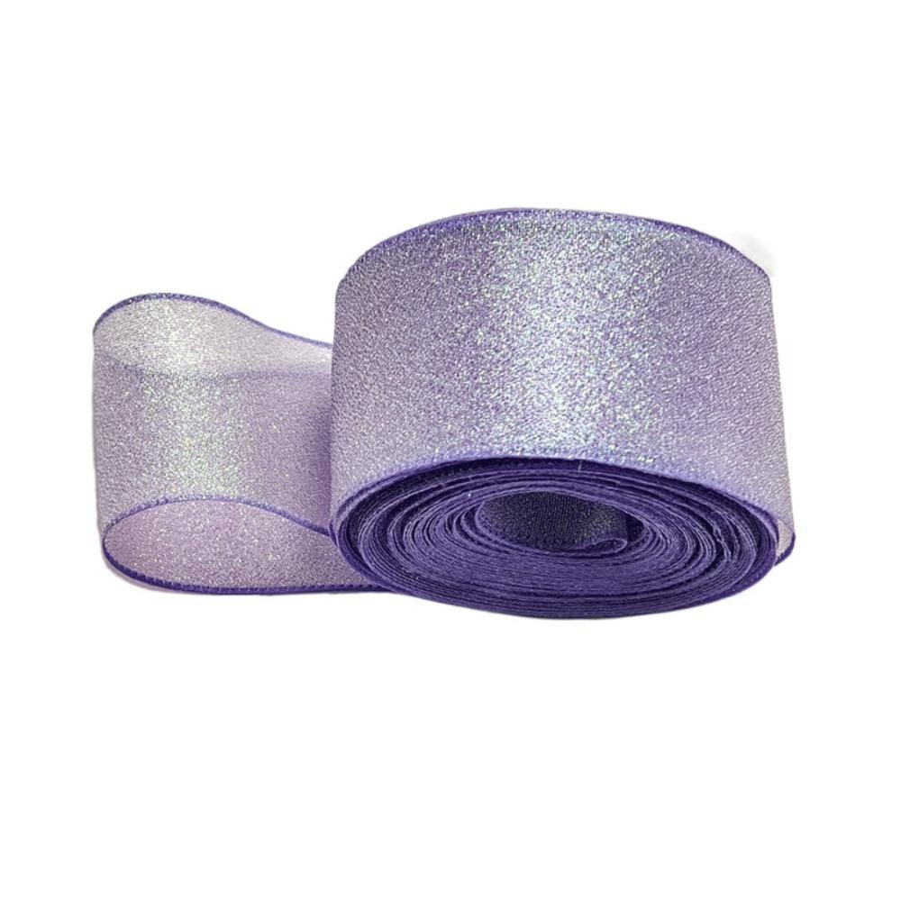 Langlebiges 40mm 10 Yards Fischschwanz Organza Band Bastel Schleife Polyester Seiden Satin Bänder DIY Geschenkverpackung zur Dekoration von Hochzeiten