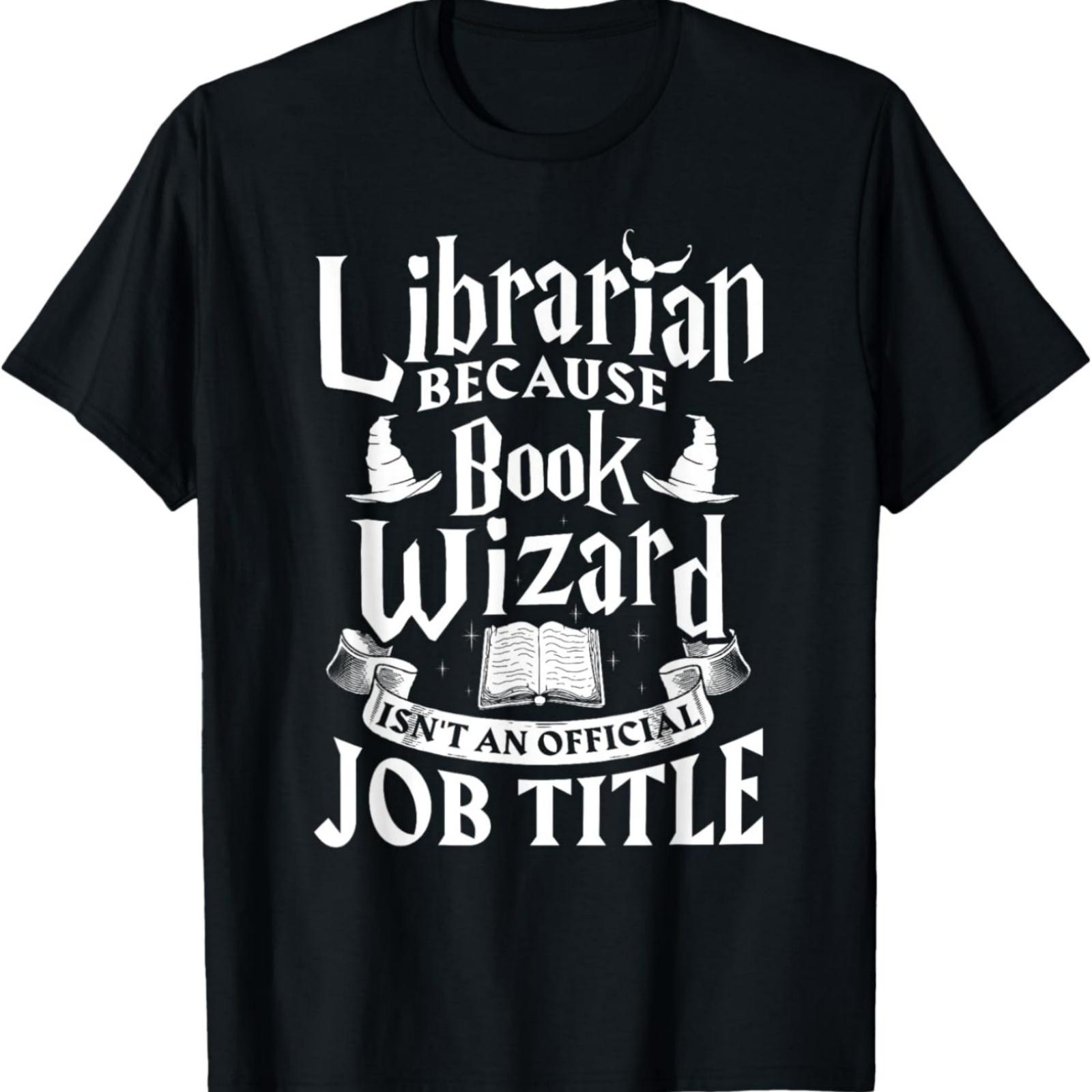 Библиотекарь bcs Книжный волшебник не должность - Библиотечная футболка S