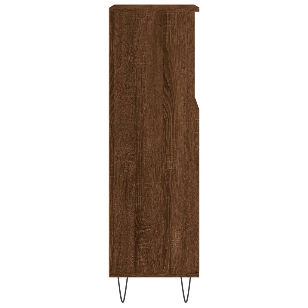 Vidaxl Bathroom Cabinet, Brown Oak, 30X30X100 Cm