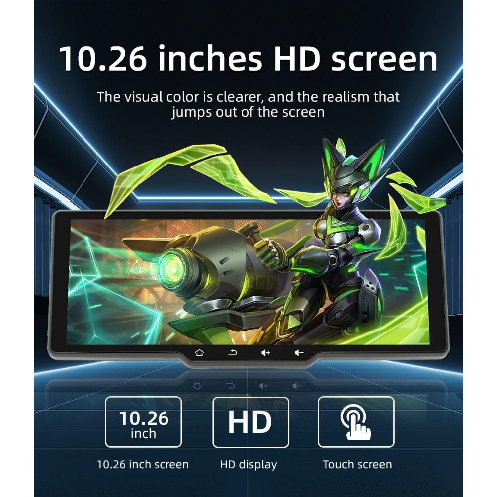 10.26 Inch Portable Wireless Carplay Screen HD Rear Reversing Camera Car Radio DVR MP5 Multimedia Video Player Android Auto