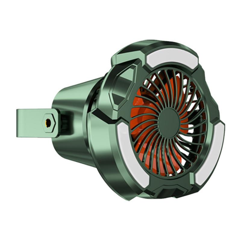 

Портативный светодиодный фонарь для кемпинга с потолочным вентилятором, перезаряжаемый светильник для кемпинга на 4000 мАч с подвесом зелёный