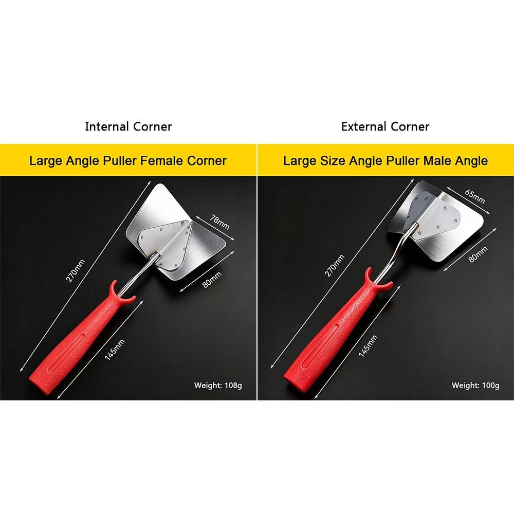 Wear Resistant Corner Trowel Stainless Steel Drywall Finisher Plaster Finishing