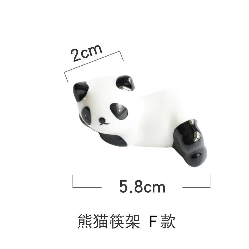 Mode Keramik Essstäbchen Cartoon Halter Ständer Panda Essstäbchenhalter Matte Essstäbchen Pflege Mode Küchengeschirr Werkzeuge