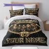 Name Custom Scorpions Pattern Bedding Set Quilt Cover Pillowcase Home Decor Gift (1 * Duvet Cover + 2 * Pillowcase, Without Core)