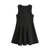Fashion Style 2024 Autumn New Women's Clothing Easiest for Match Wide Swing Round Neck Sleeveless Mini Dress 8833707
