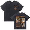 Rapper Rauw Alejandro Cosa Nuestra Vintage Washed T Shirt Men Women Hip Hop Fashion Pop Music Tshirt Mens Oversized Tshirts