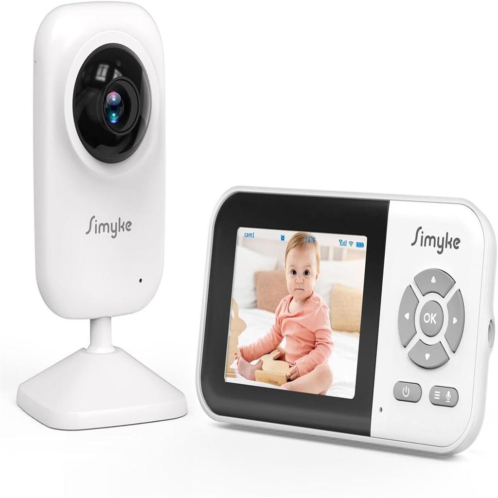 Video Baby Monitor,WiFi Baby Camera,2.8" Display and App Control,2 Way Talk,Auto Night Vision,Feeding Remind,Home Use
