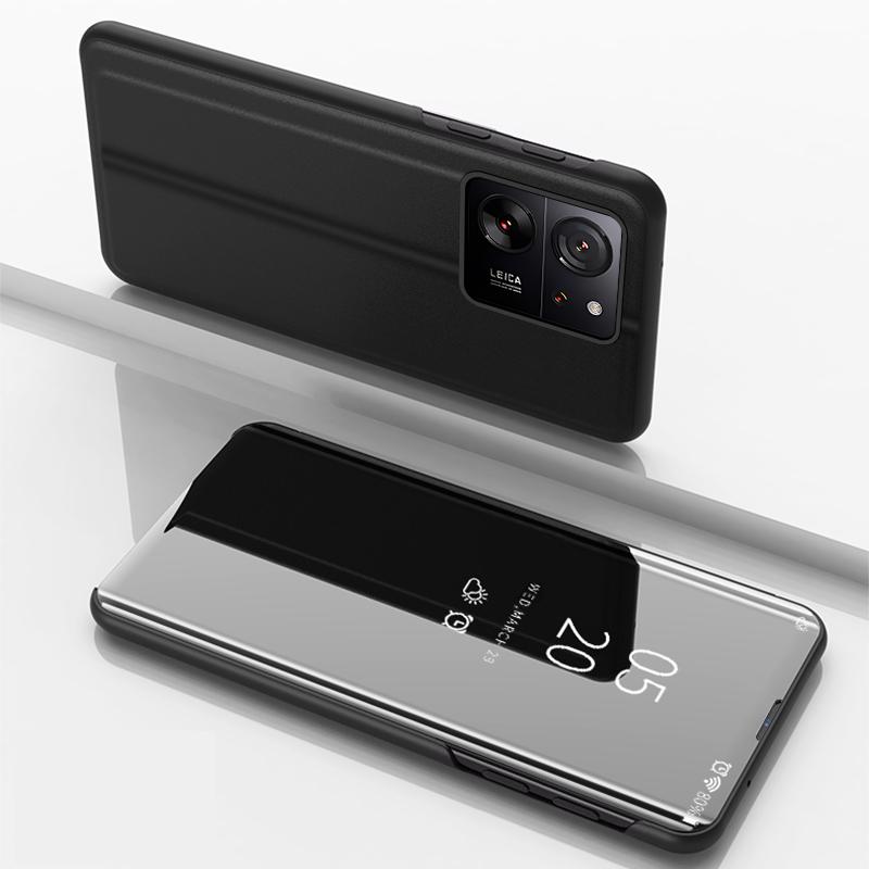 For Xiaomi 13T 14T Pro Case For Xiaomi 14 13 12 10T 11T 12T Pro Mirror Flip Bracket Phone Cover For Xiaomi 13 12 11 Lite 5G Case