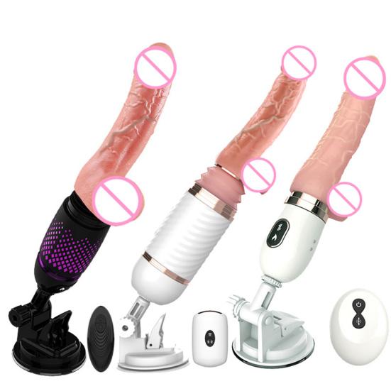 Women Masturbator Vibrator Telescopic Penis Dildo G-spot Massager Flirting Toy