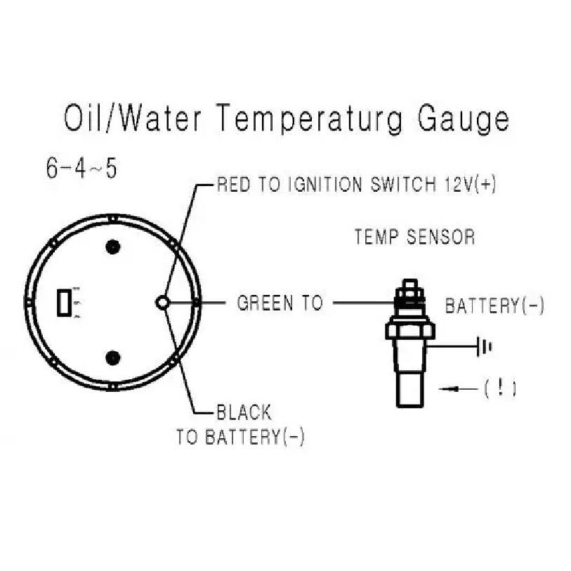 Dynoracing Water Temp gauge 2" 52mm Digital Water temperature gauge Blue led Car gauge car meter with sensor BX101462