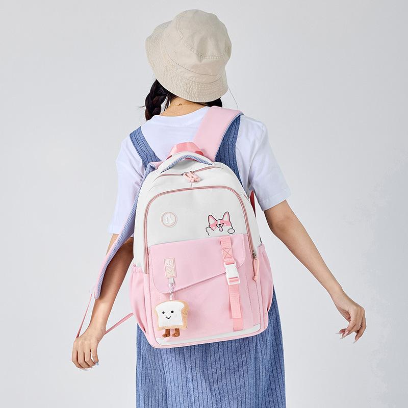 School bag new junior high school student backpack high value large capacity lightweight versatile backpack