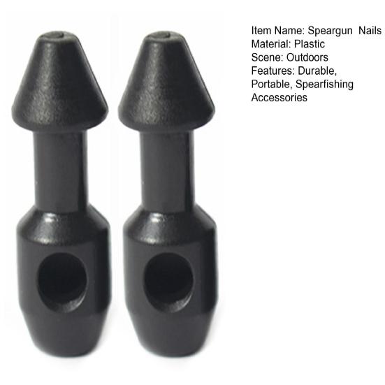 2 Pcs Speargun Nails Wear-resistant Spearfishing Wishbone Lightweight Mini Speargun Hose Connector Fishing Gear Accessory for Fishing Enthusiasts