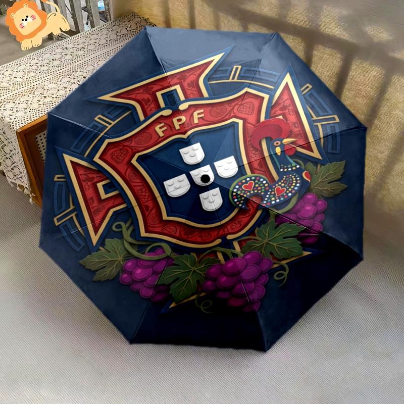 National Emblem Portugal Folding Umbrella Umbrella Durable Umbrella Sun Umbrella Outdoor