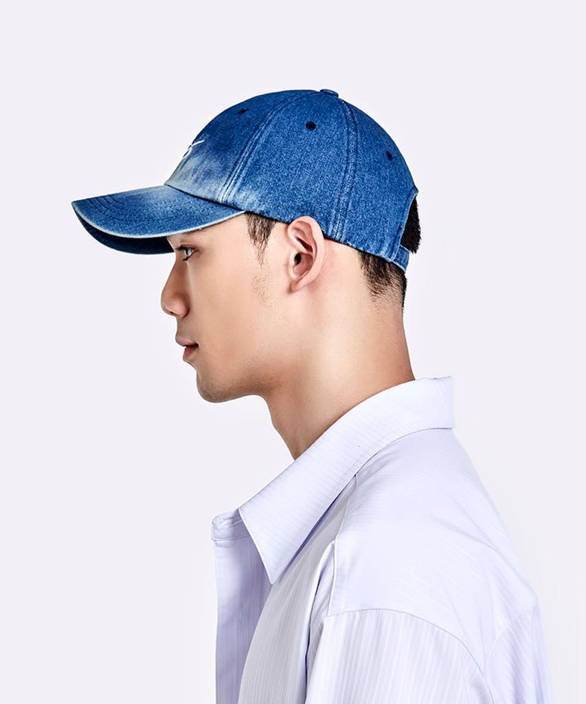 51Peosenteu Denim Logo Cap - Deep Blue