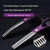 6.5-Inch Purple Pet Grooming Scissors Set: Curved, Upward, Downward, Thinning & Shaping Scissors