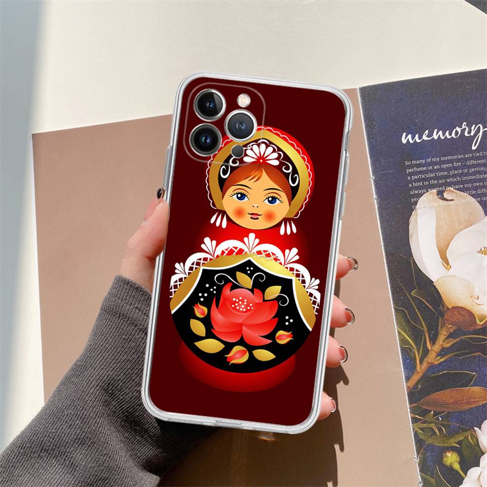Russian Dolls Matryoshka Cute Case For Iphone 17 16 15 Pro Max 11 12 13 14 Pro Plus Phone Cover