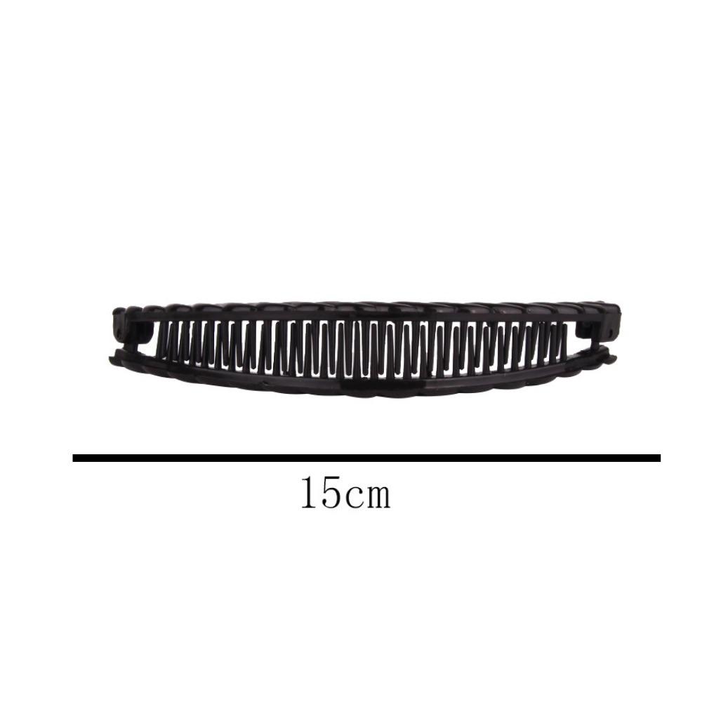 3Pcs Vintage Banana Hair Clips for Women Wave Combs Hairpin Hair Style Tools Solid Color Fashion Practical Hair Accessories