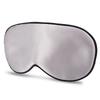 Natural Silk Sleeping Eye Mask Men Women Breathable Nap Sleep Shade Mask Silver Grey