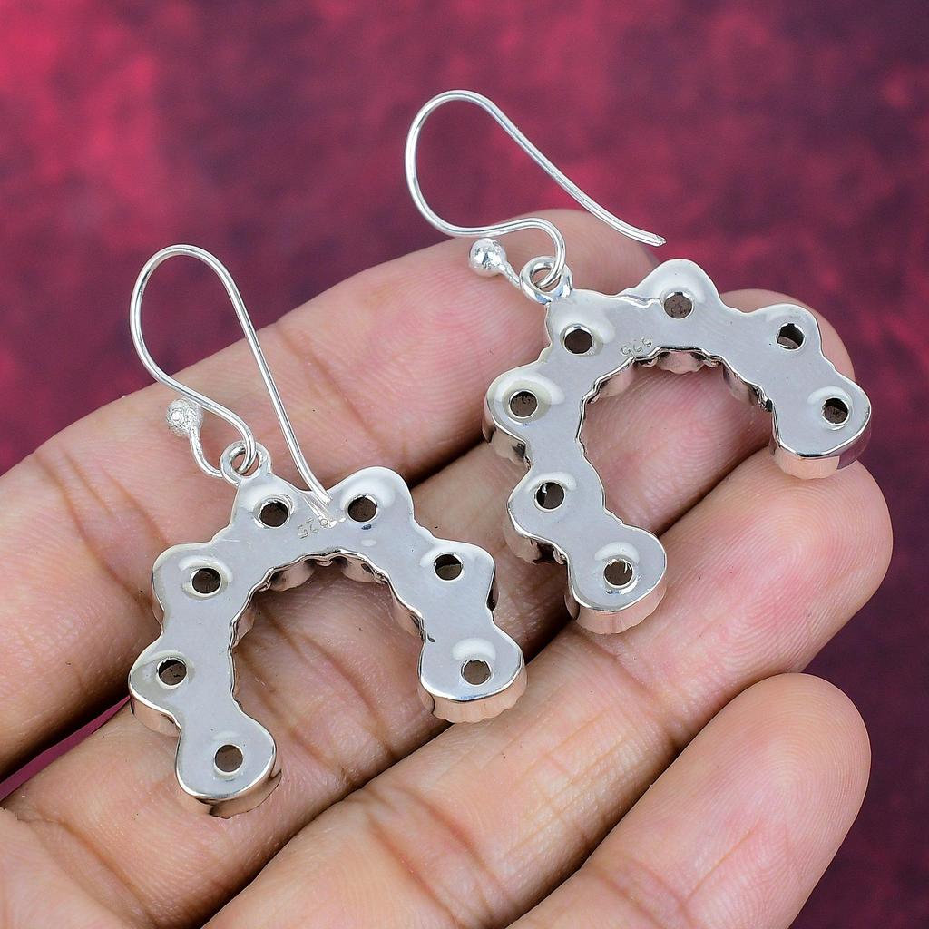 Moonstone Earrings, 925 Solid Sterling Silver Gemstone Handmade Earrings Jewelry, Gift For Love