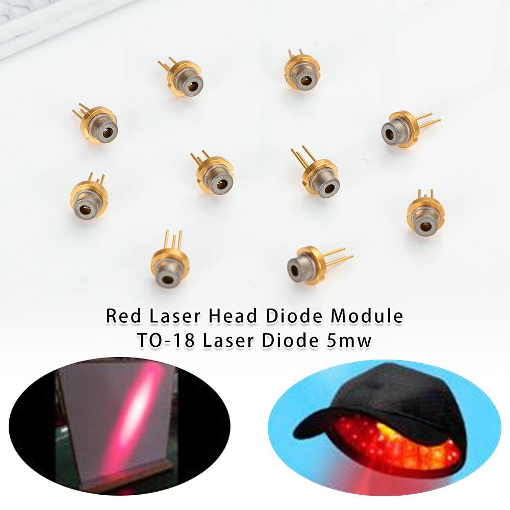 1/2/5/10pcs 5mw 650nm 2.2V 5MW DIY Lab Diode Module Burning Infrared TO-18 Laser Diode Red Laser Head