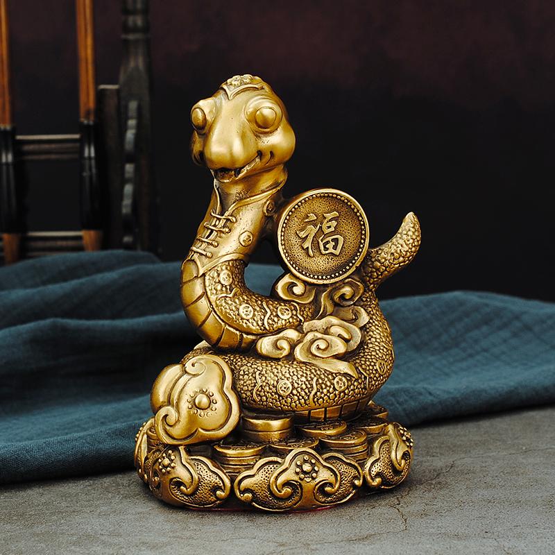 Pure Copper Zodiac Figurines Rat Ox Tiger Rabbit Dragon Snake Horse Sheep Monkey Rooster Dog Pig Animal Blessing Lucky Charms Cr