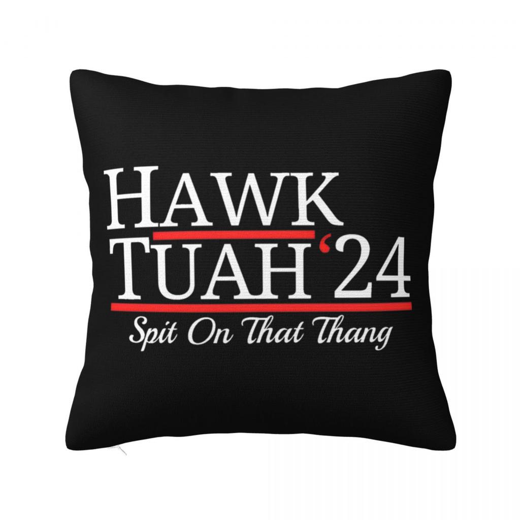Hawk Tuah 24 Square Pillow Covers Polyester Room Cushion Case Cool Throw Pillow Case 4545
