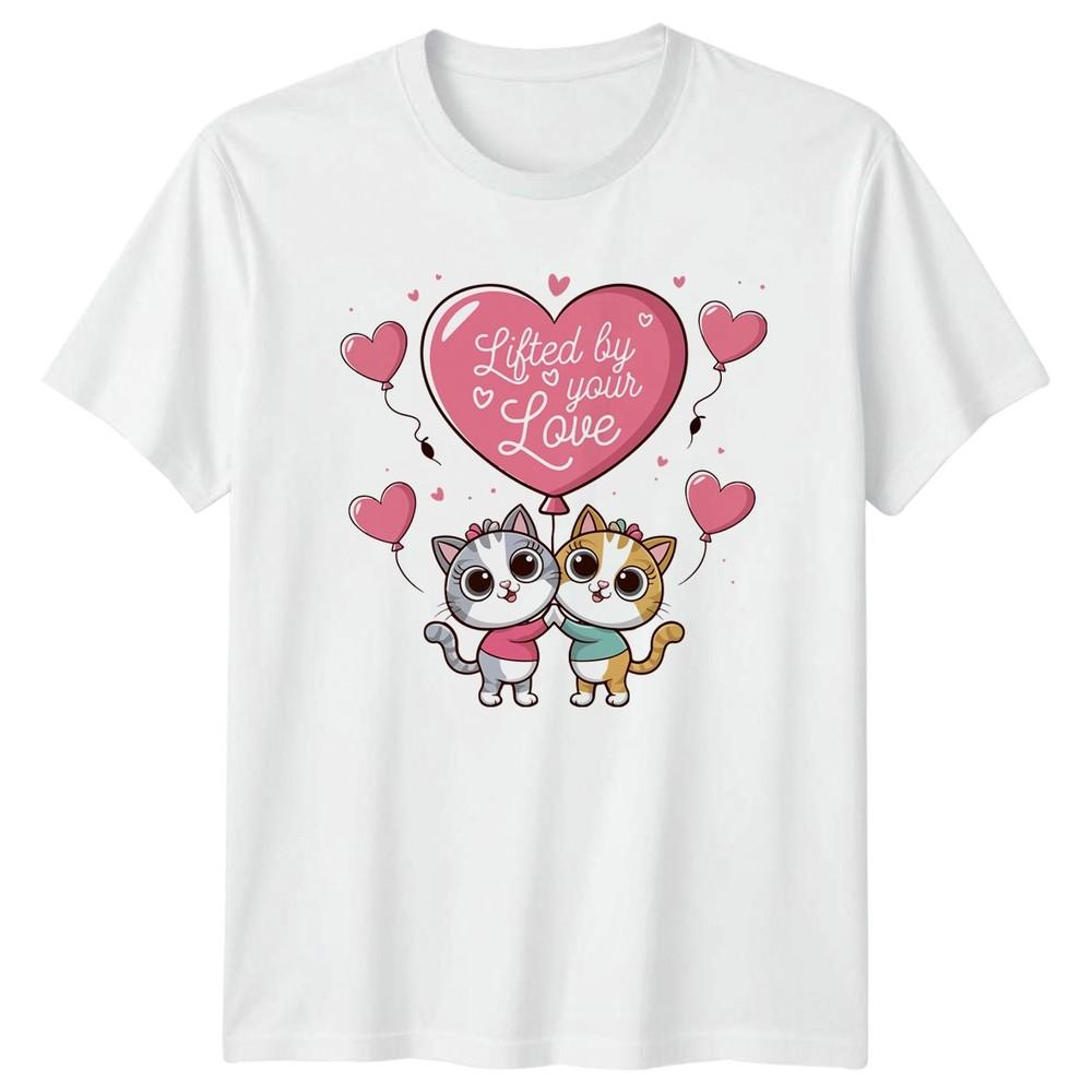 Lifted By Your Love Unisexs TShirt Kitty Couple Love Valentines Day S