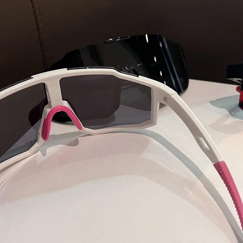 Oversize Monoblock Sunglasses Men Fashion Mirror Sports Goggle for Skiing Trendy Women Anti-UV Outdoor Hiking UV400 Sun Glasses
