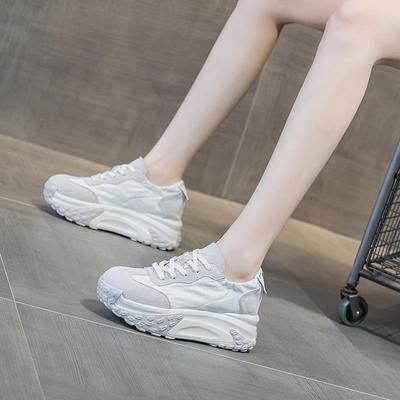 Thick Bottom Height Increasing Insole Autumn New Casual All-Match Sports Shoes Round Head Breathable Women's Fashion Shoes