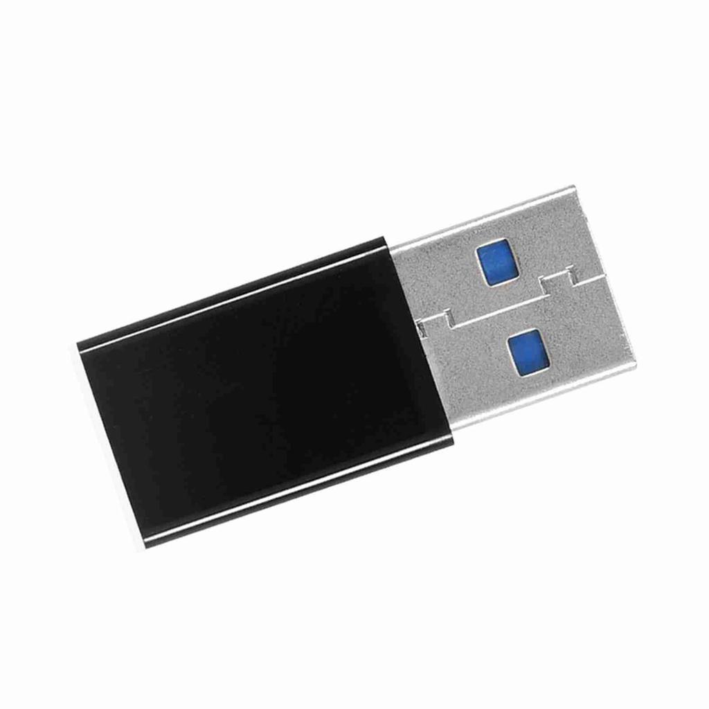 2Pcs USB 3.0 A Male to USB C 3.1 Type C Female OTG Data Charging Adapter Converter Black