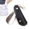 1PC Portable Keychain Shoe Horn,Stainless Steel Foldable Shoehorn for Home Travel,Stylish Design with Sturdy Metal Build