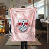 Coperta in Flanella Stampata RB Leipzig, morbido plaid per camera da letto divano, lavabile, merchandising per tifosi di calcio, ottimo regalo.