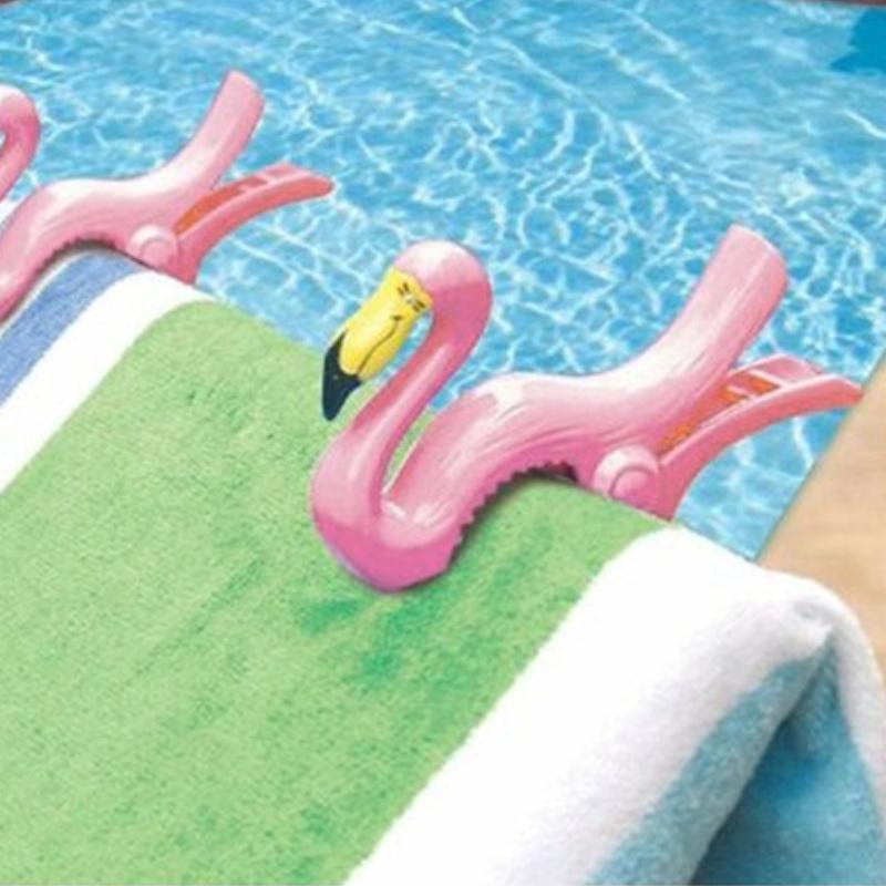Cute Animal Beach Towels Clips for Sunbeds Large Size Plastic Sun Lounger Quilt Retaining Clip Clothes Pegs Pins Drying Racks
