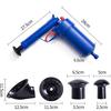 Toilet Plunger, High Pressure Air Drain Blaster Gun Sink Clog Remover Tool Pipe Dredging Unclogger with 4 Sized Suckers for Bathroom Bathtubs Tub