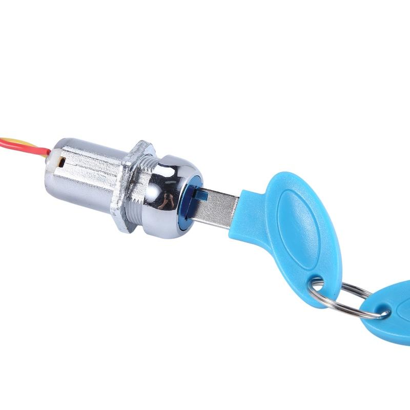 Durable-Universal Starting Switch Key Lock Wires Ignition Power Keys Switch For Electric Bike Scooters E-Bike