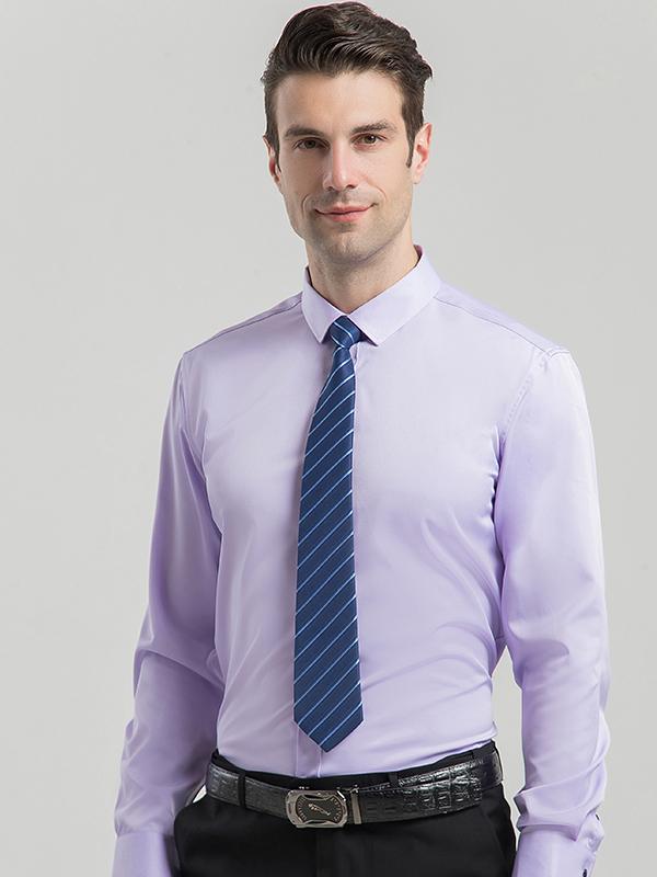Men's High Stretch Solid Color Shirt Plus Size S-8XL Daily Wear Business 50kg-120kg