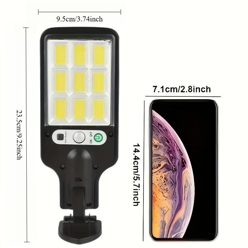 1PC solar LED wall light with human body induction is suitable for courtyard, garden, street fenced area, gazebo outdoor lighting, solar charging