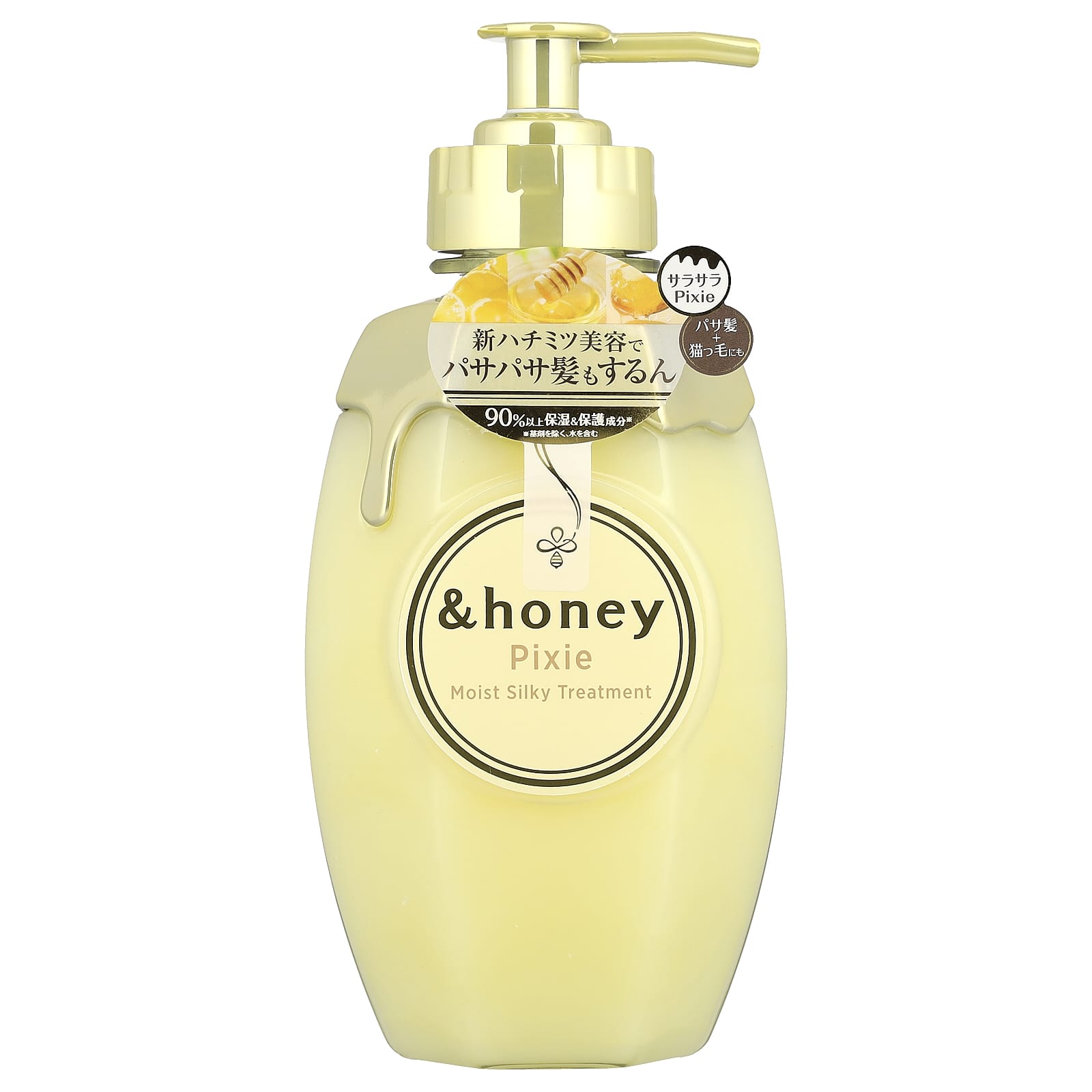 

&Honey, Pixie Moist Silky Treatment, Luminous Fleur Honey, 440G(15,5 жидких унций)