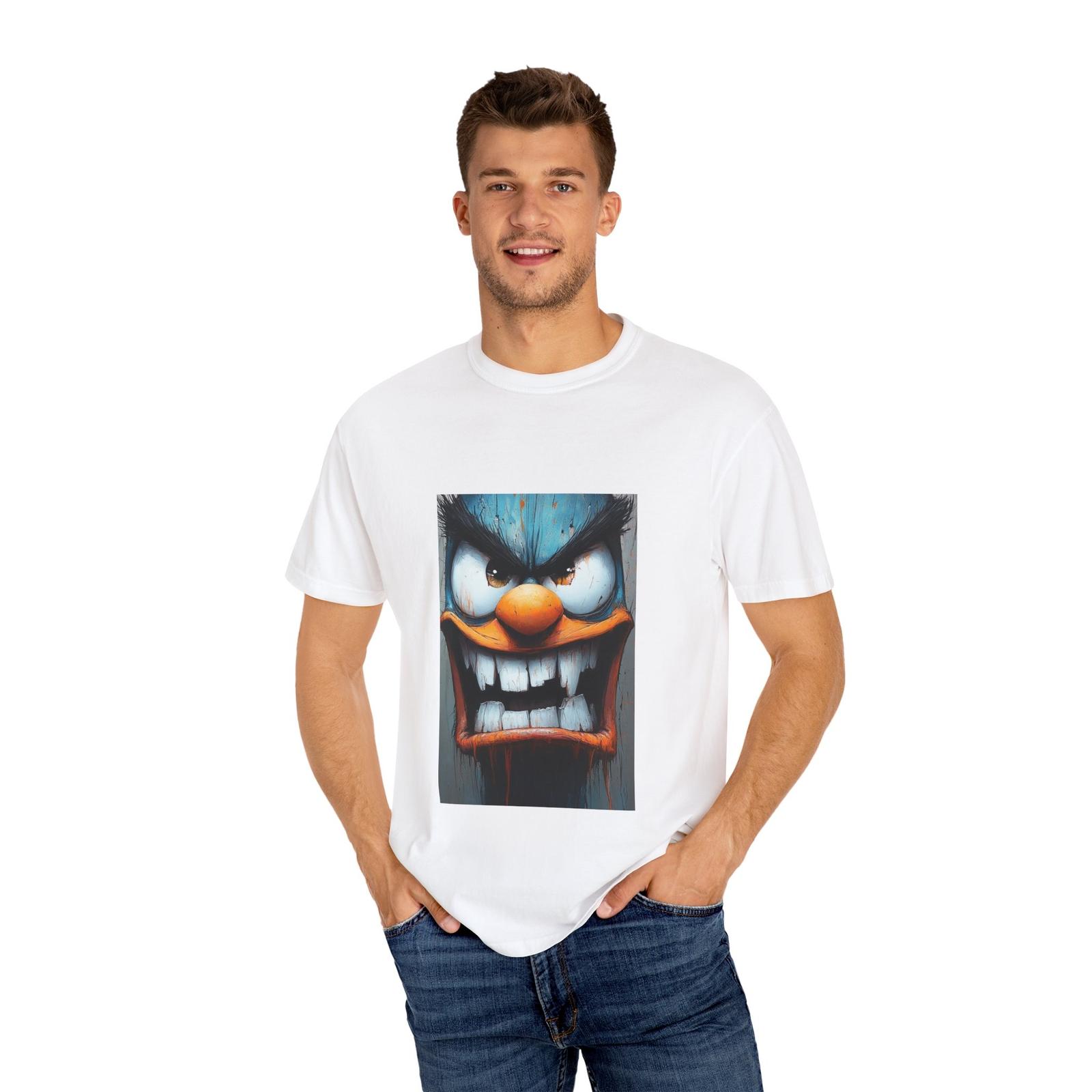 Graphic Tee with Bold Monster Design, Unisex, Fun Graphic T-shirt, S разноцветный