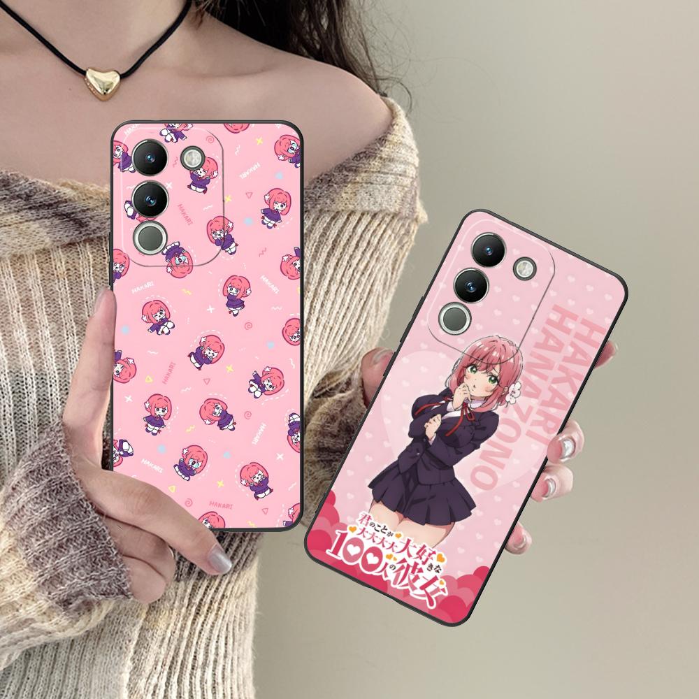 Anime Hakari Hanazono Matte Mobile Phone Case for VIVO Y77 76 75 74 73 72 58 56 55 51 50 38 36 Y19 Y18 Y03 Y01 5G Colorful Cover