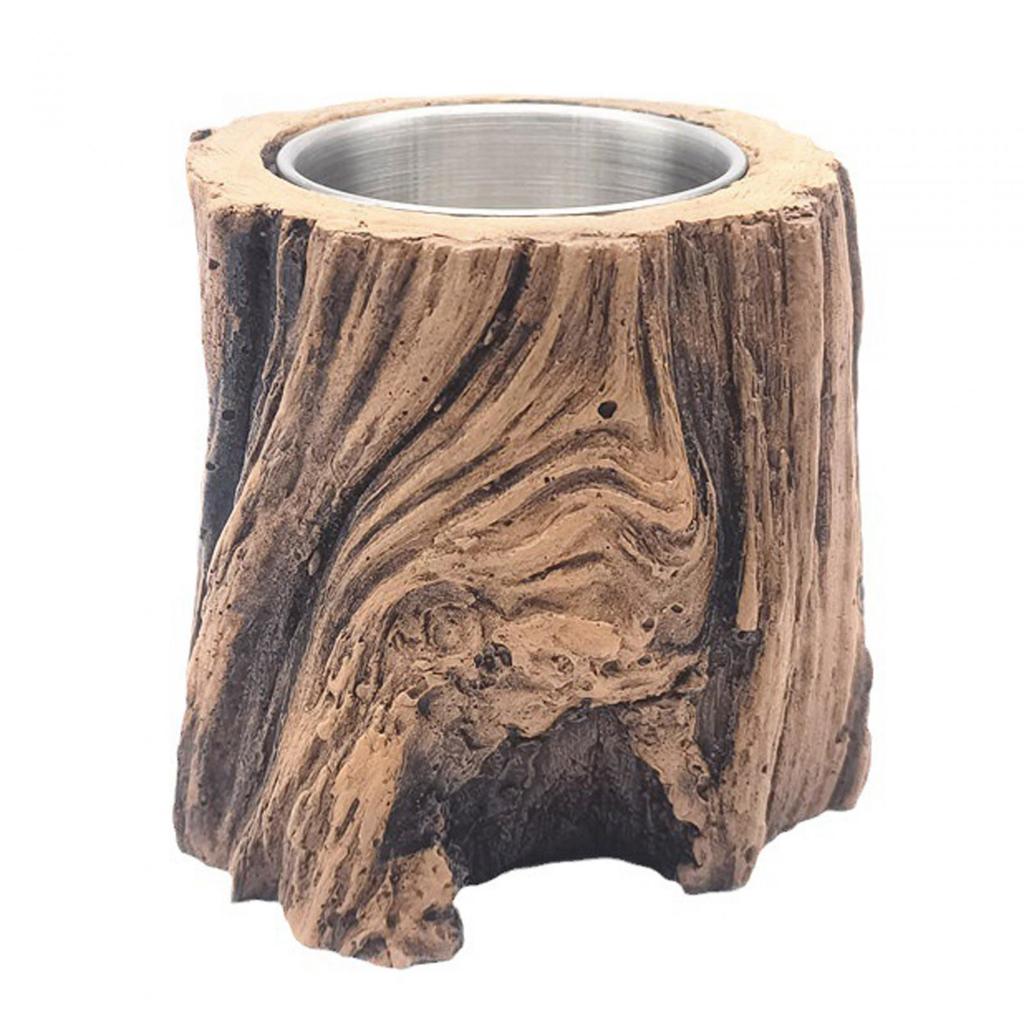 Tabletop Fire Pit Housewarming Gift Mini Fireplace for Patio Terrace Camping Brown