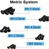 Pack Of 750 Black Crosses Round Head Auto Tapping Screws For Woodworking And Furniture Assembly With Storage Case M4YD