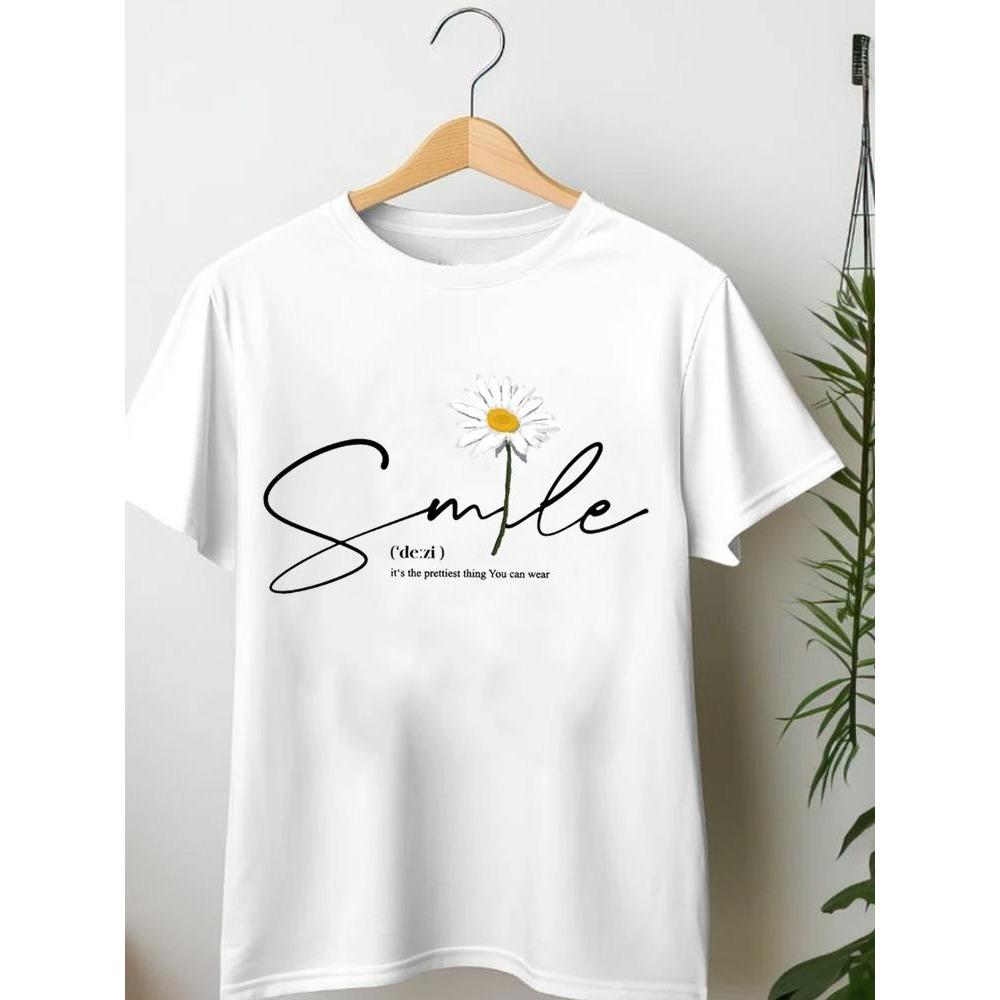 

Футболка женская женская верхняя одежда мода повседневная стиль письма 90-х милый сладкий короткий рукав мультяшная женская одежда графические футболки 6XL