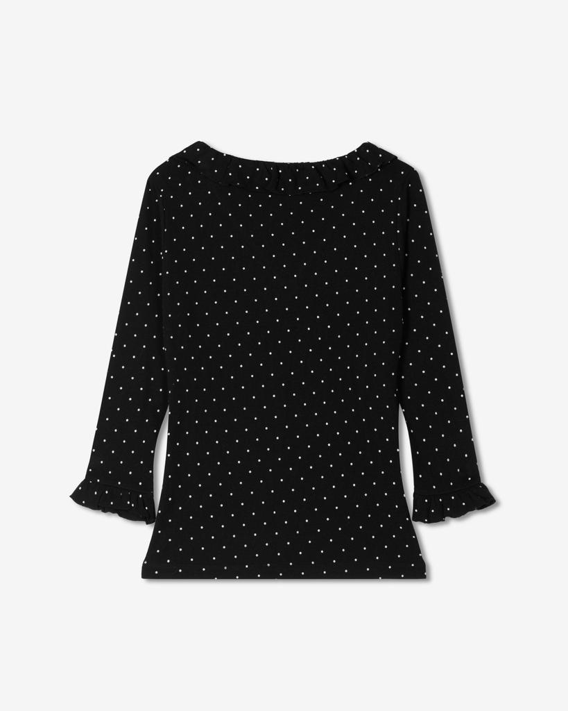 Geullancheuaengeullou Candy Dot Frill Tee (2 Colors)