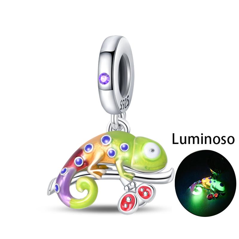 

Chameleon Clover Glow Charm Sunflower Beads For Original 3mm 925 Silver Bracelet DIY Make A Birthday Gift