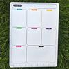 Magnetic Dry Erase Whiteboard for Fridge Reusable Monthly Calendar & Weekly Planner Blackboard Style Note Pad Kitchen Message Board
