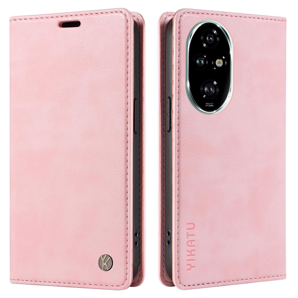YIKATU YK-006 For Honor 200 Pro 5G Case Litchi Texture Leather Phone Cover with Wallet