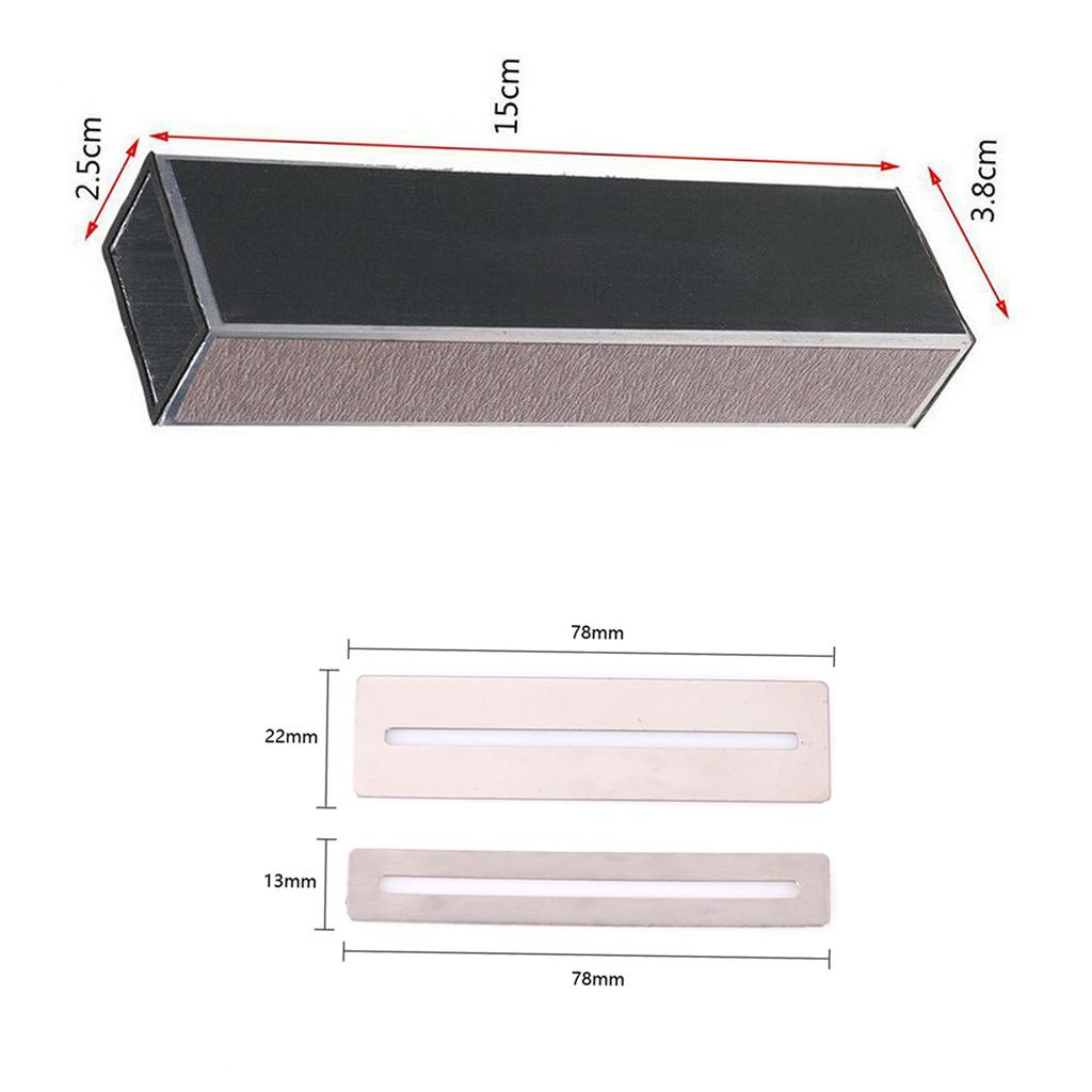 3-Piece Set: Guitar Sanding Blocks, Leveling Bar, Guitar Fretboard Protective Spacers, and Replaceable Sandpaper